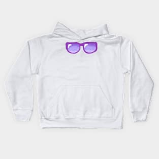 Purple Sunglasses Kids Hoodie
